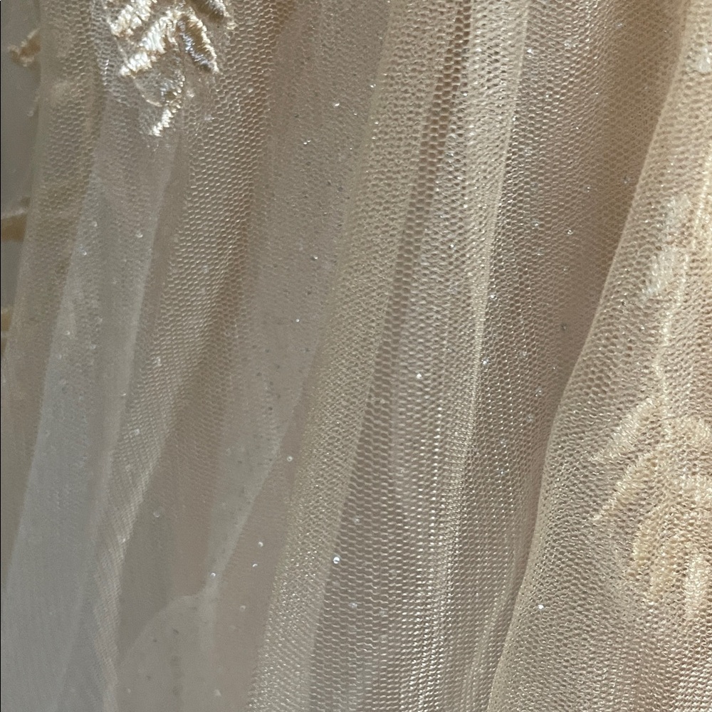 Elegant Cream Gown with Lace Details - Picture 6 of 8
